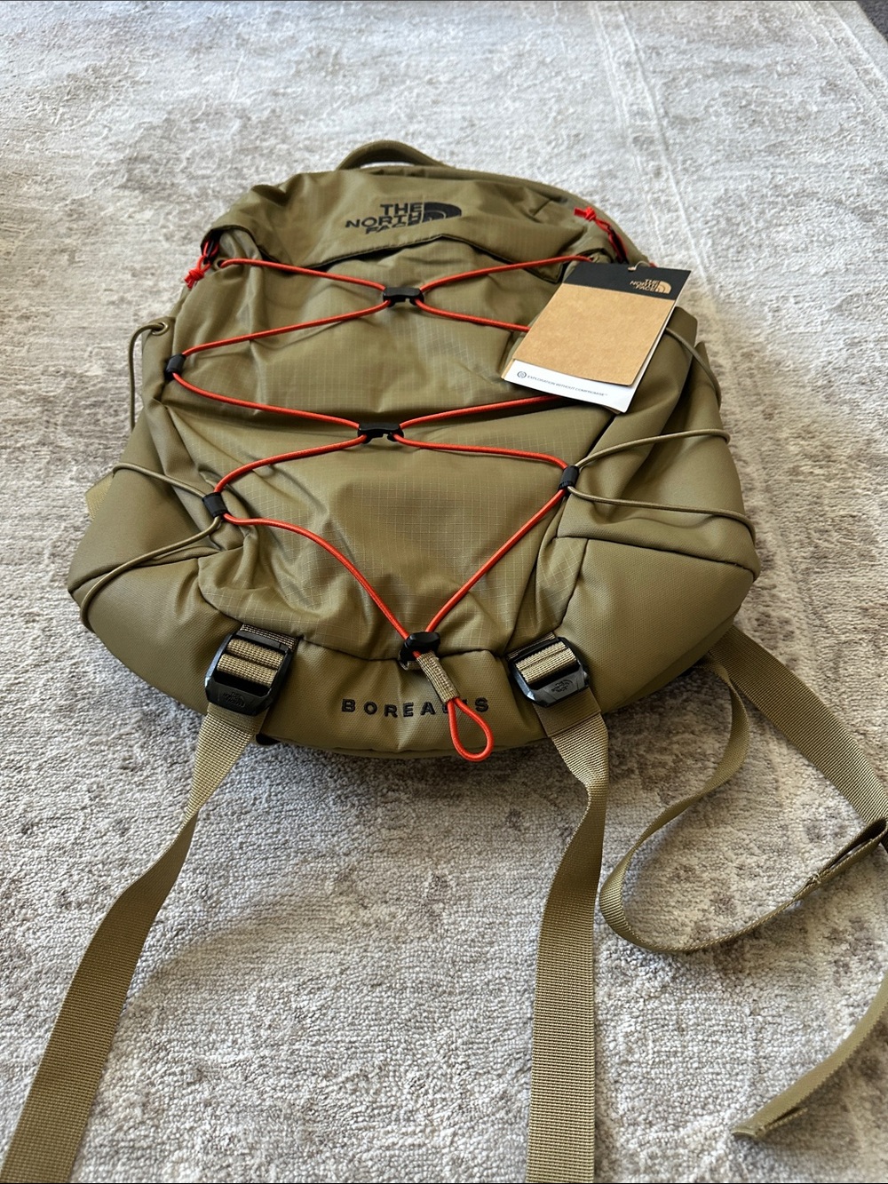 The North Face Men’s Borealis Backpack. Cedar/Lava Red. NWT’s. - Picture 12 of 14